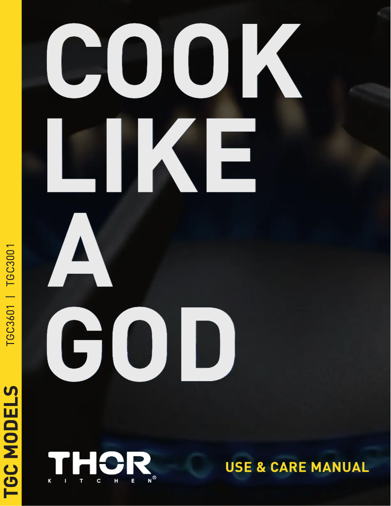 First page image of the manual for TGC3601