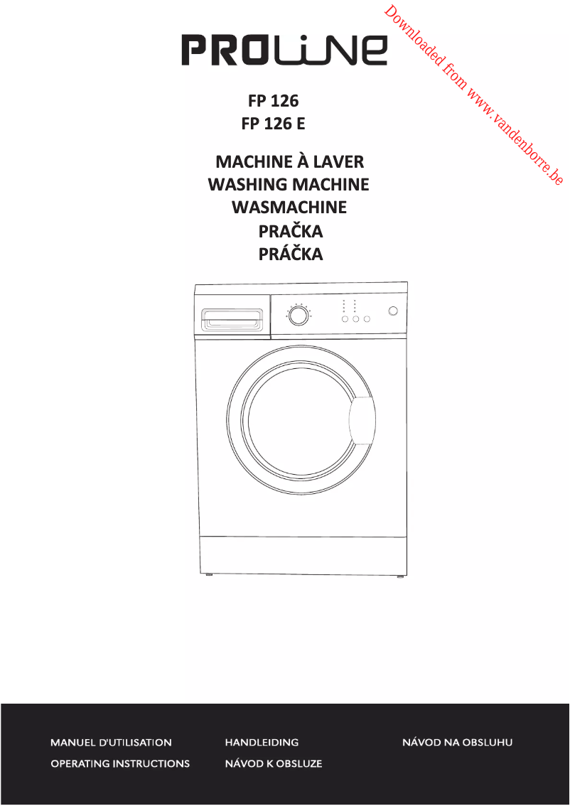 Page 1 of the manual User Manual Proline FP 126