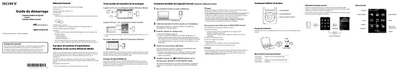 First page image of the manual for NWZ-S754