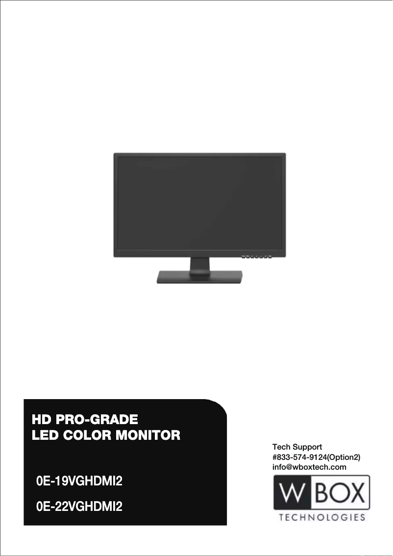 Image de la première page du manuel de l'appareil 0E-19VGHDMI2