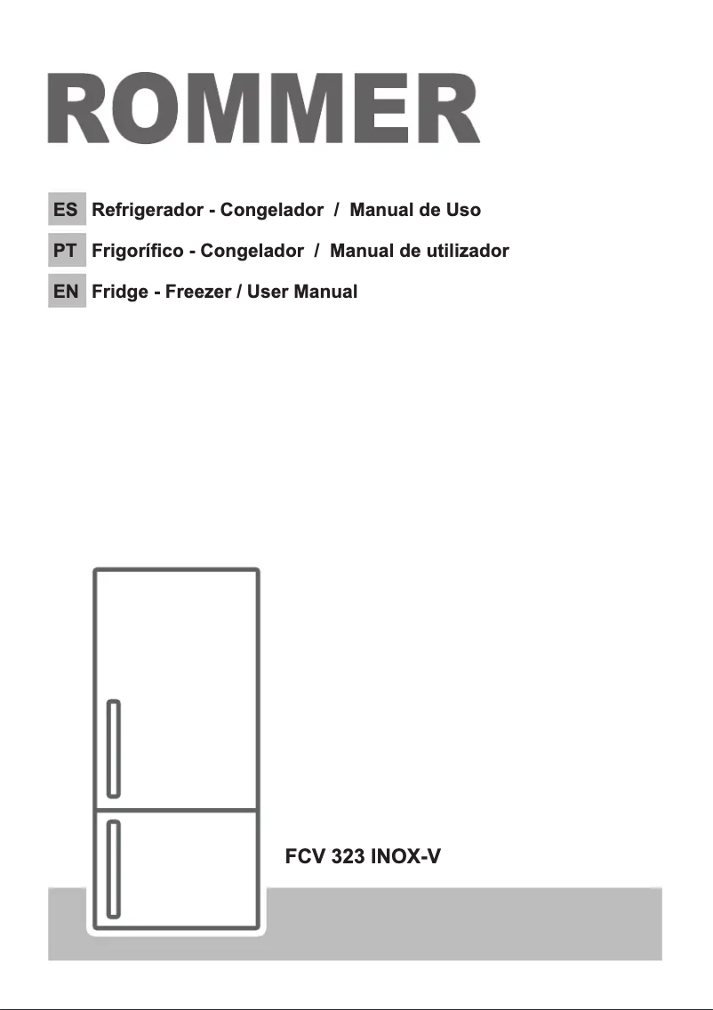 First page image of the manual for FCV 323 INOX-V