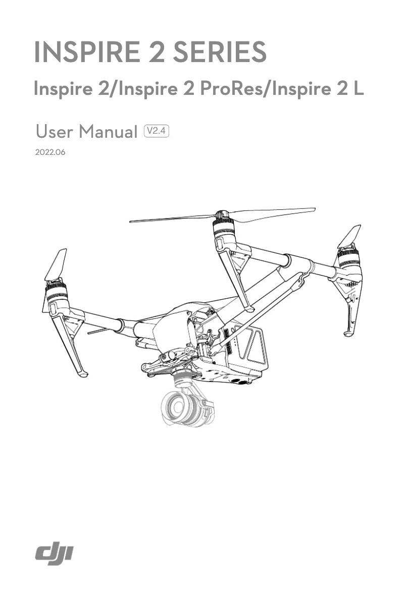 Page 1 of the manual User Manual DJI Inspire 2 ProRes