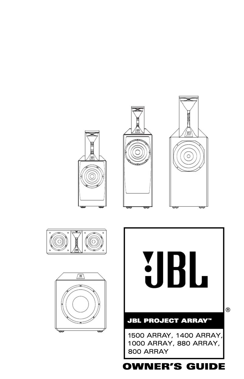 Page 1 of the manual User Manual JBL Array 880