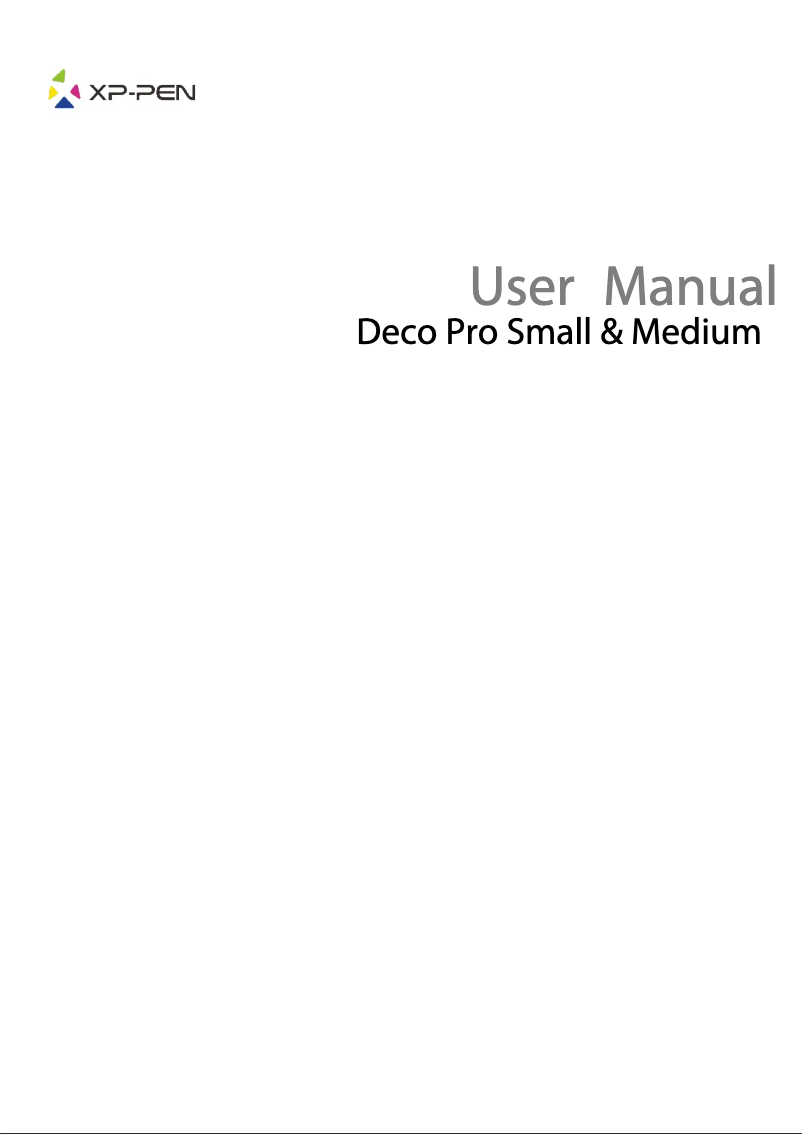 Page 1 of the manual User Manual XP-PEN Deco Pro Small