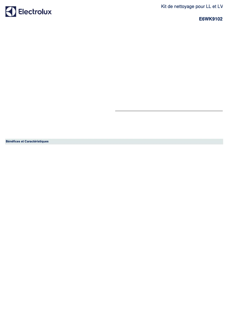 First page image of the manual for E6WK9102