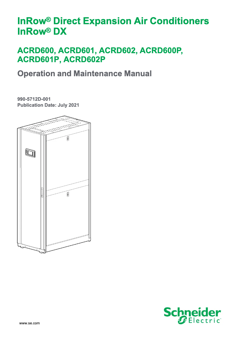 First page image of the manual for ACRD600