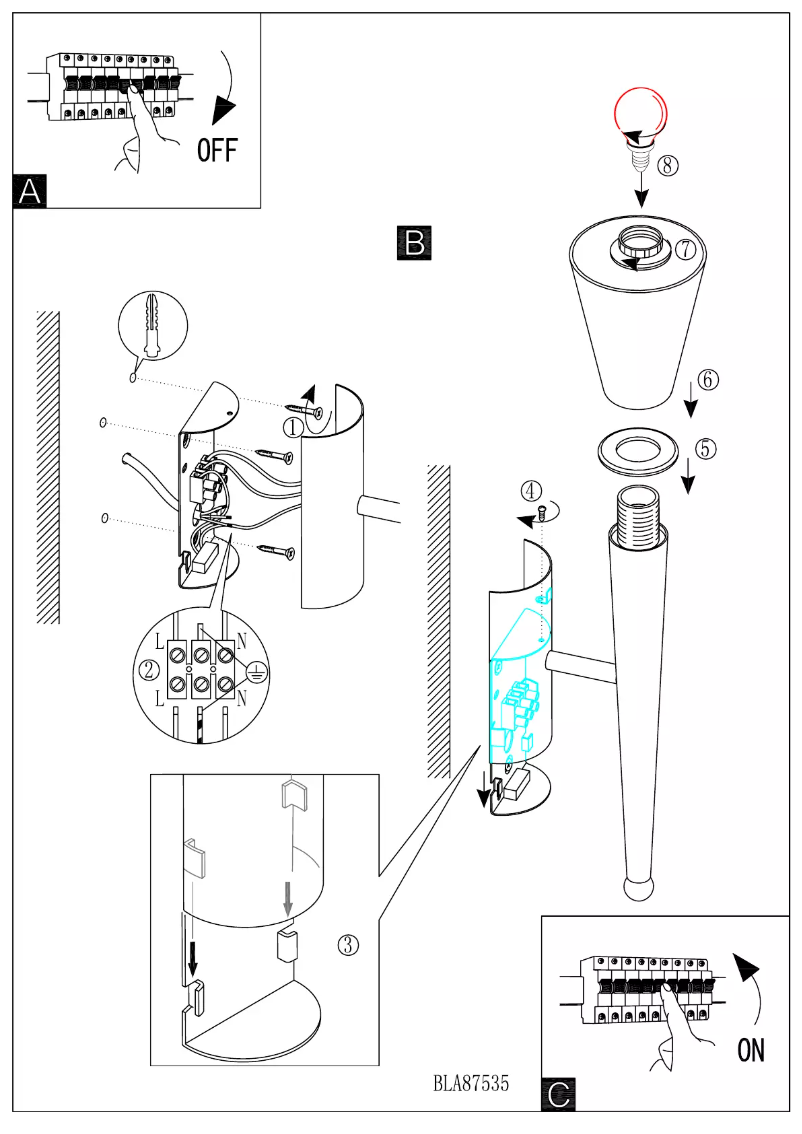 Page 1 of the manual User Manual Eglo Mara