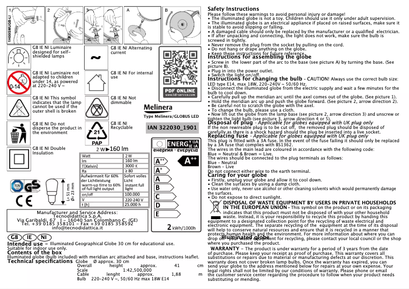 First page image of the manual for IAN 346542