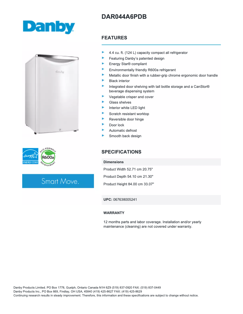 First page image of the manual for DAR044A6