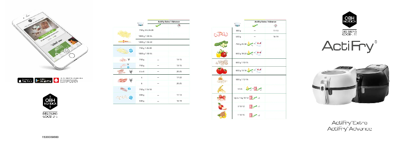 First page image of the manual for ActiFry Extra AG7200S0