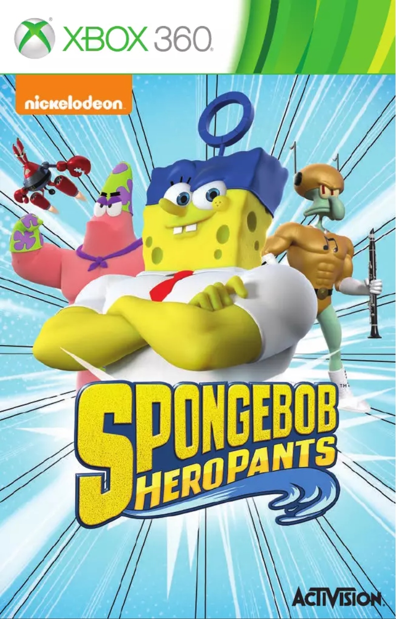 Page 1 of the manual User Manual Microsoft SpongeBob HeroPants (Xbox 360)