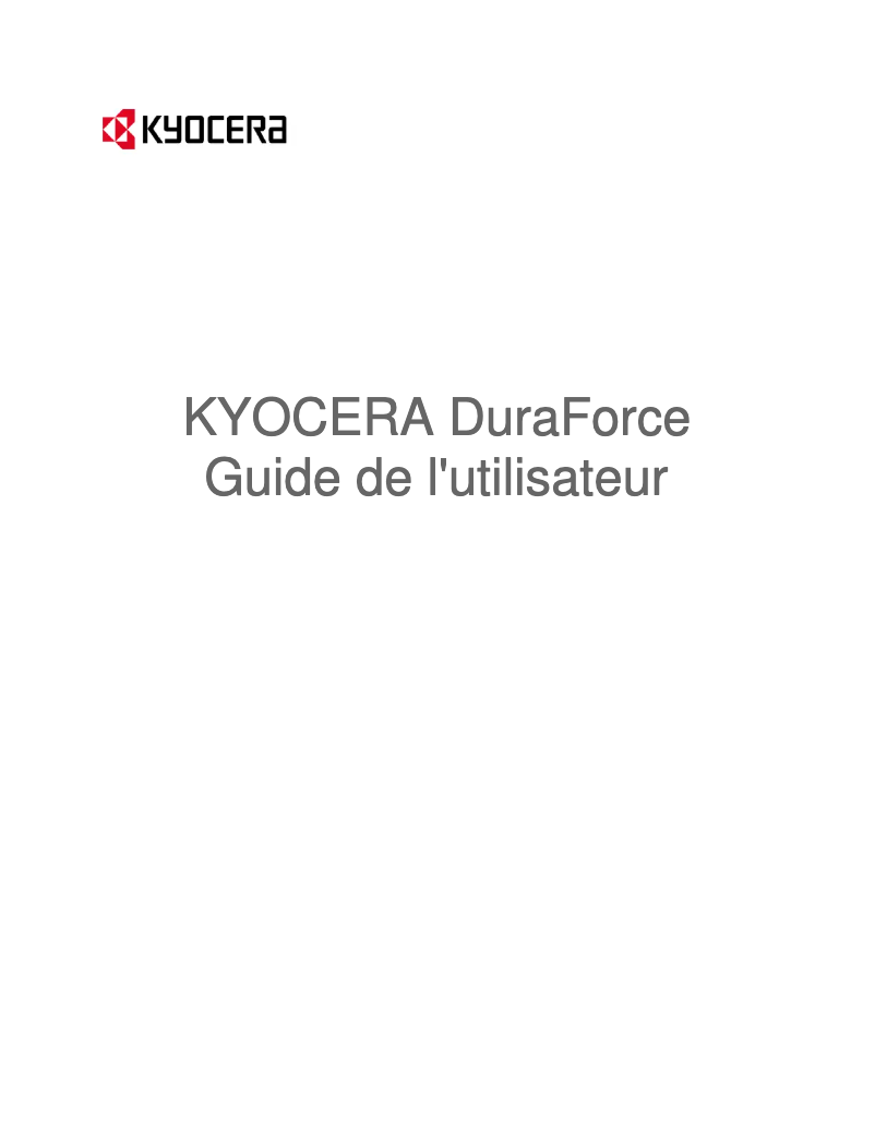 First page image of the manual for DuraForce E6560