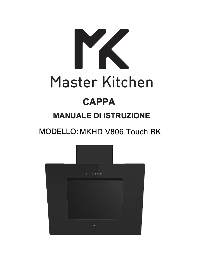 Page 1 of the manual User Manual Master Kitchen MKHD V806 TOUCH BK