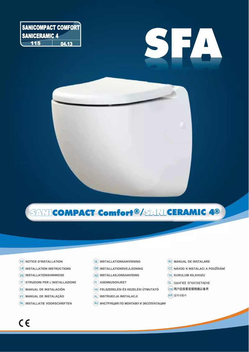 Page 1 of the manual User Manual Sanibroyeur Sanicompact Comfort ECO Plus