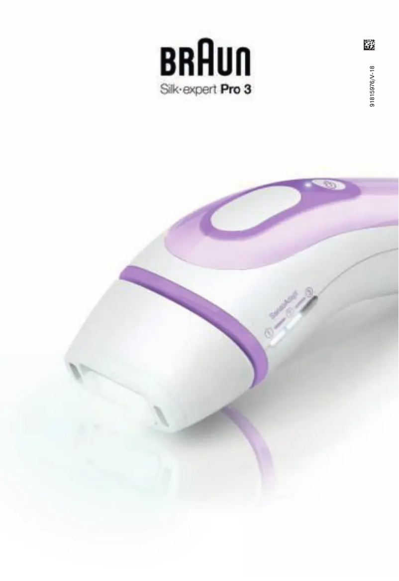 Page 1 of the manual User Manual Braun Silk·expert Pro 3 PL3012