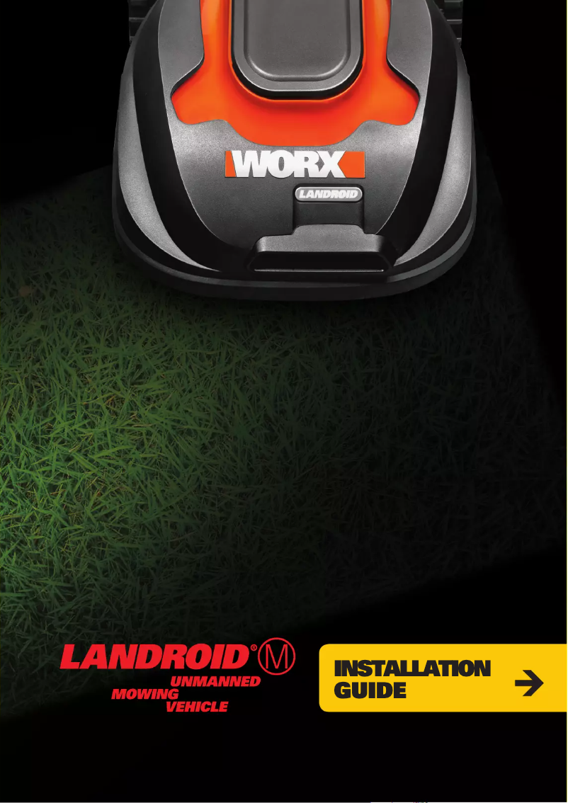 Page 1 de la notice Guide d'installation Worx Landroid M WR113Mi