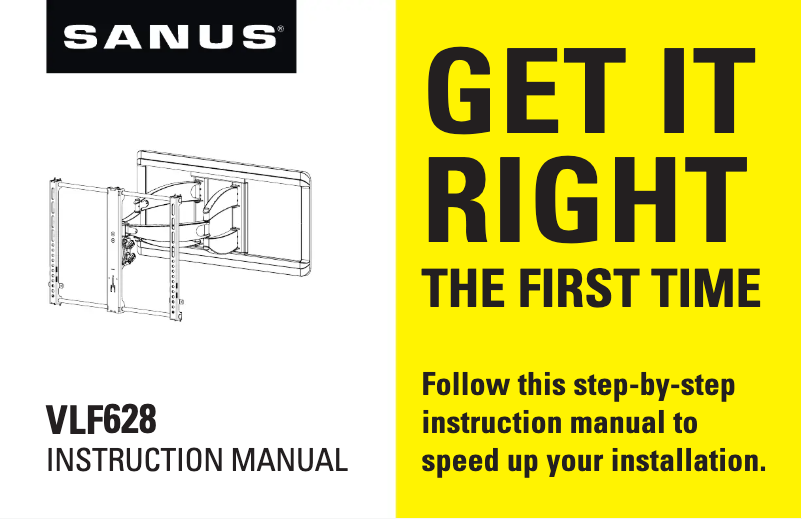Page 1 of the manual User Manual Sanus VLF628