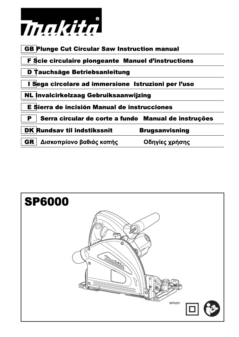 Page 1 of the manual User Manual Makita SP6000
