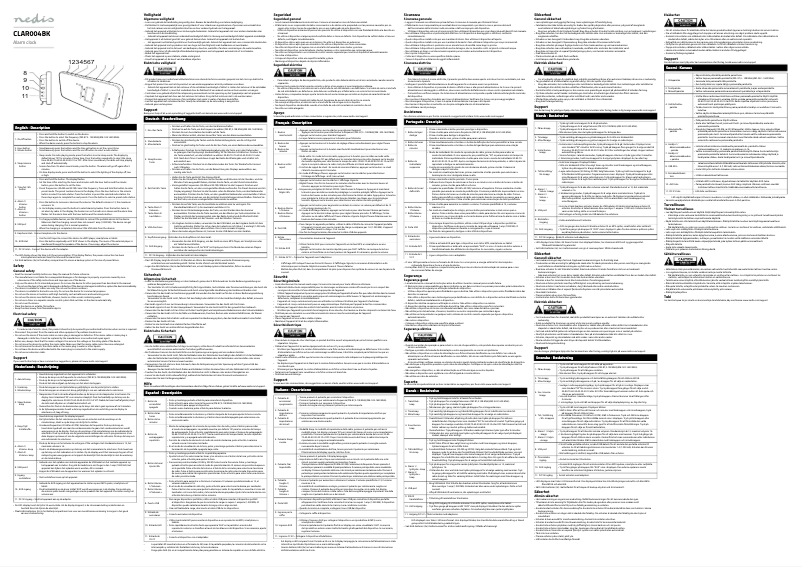 First page image of the manual for CLAR004BK