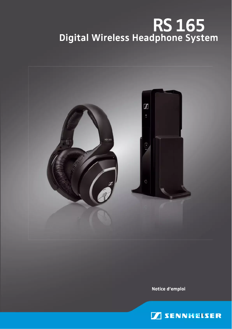 Page 1 of the manual User Manual Sennheiser RS 165