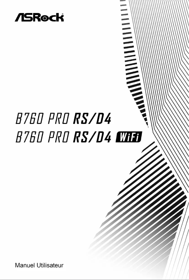 Image de la première page du manuel de l'appareil B760 Pro RS/D4