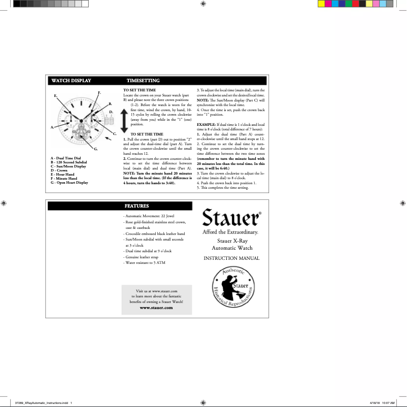 Page 1 of the manual User Manual Stauer 37289