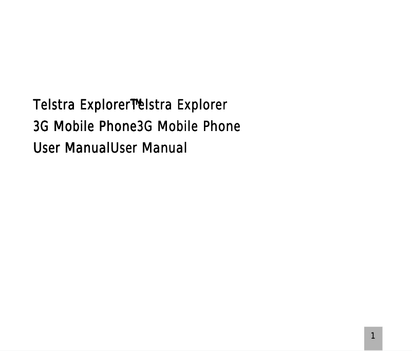 Page 1 of the manual User Manual ZTE T-165 plus