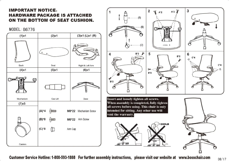 First page image of the manual for B6776