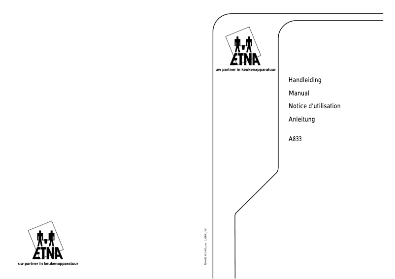 First page image of the manual for A833