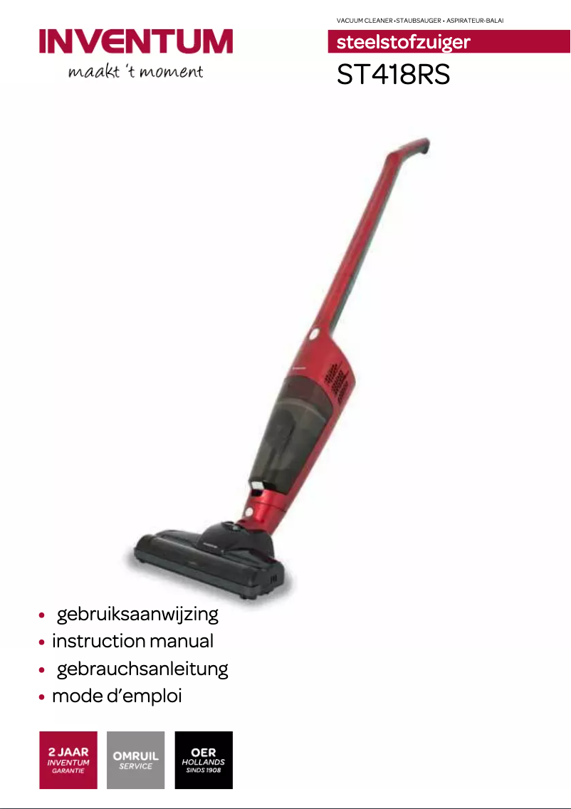 First page image of the manual for ST418RS