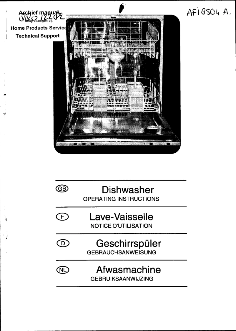 Page 1 of the manual User Manual Etna AFI8504