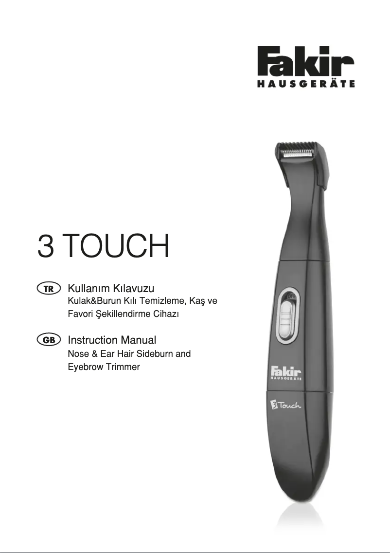 Page 1 of the manual User Manual Fakir 3 Touch