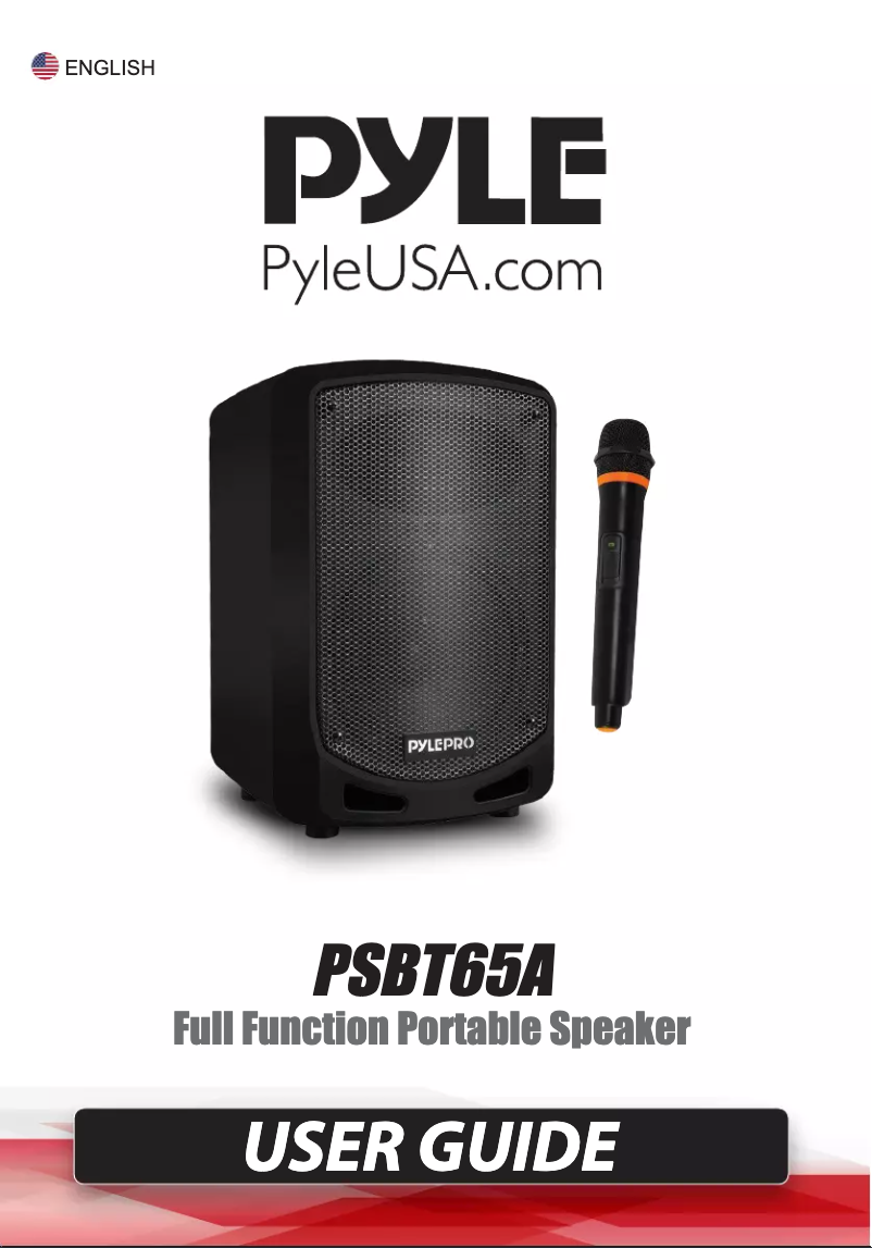 Page 1 of the manual User Manual Pyle PSBT65A