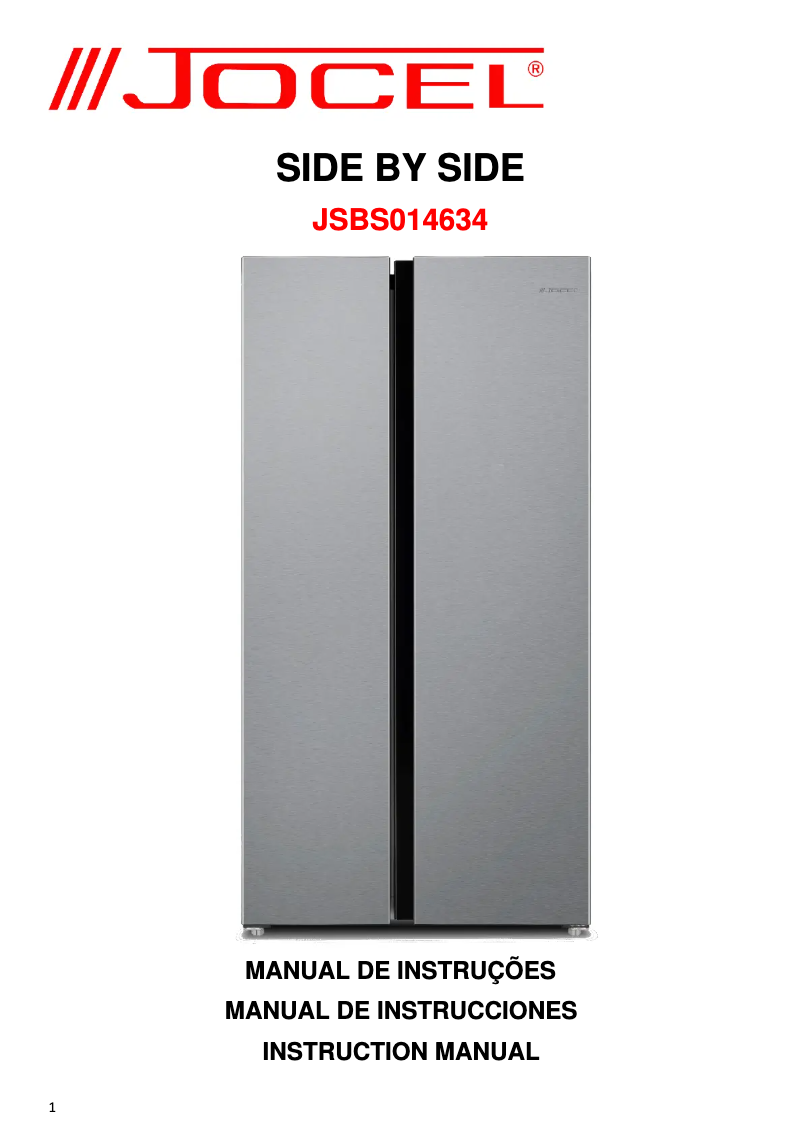 Image de la première page du manuel de l'appareil JSBS014634