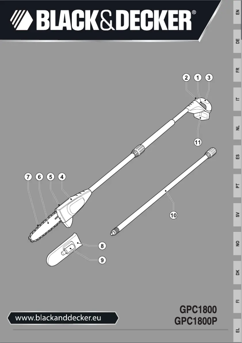 First page image of the manual for GPC1800P