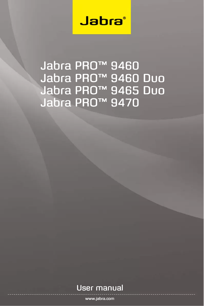 First page image of the manual for Pro 9460