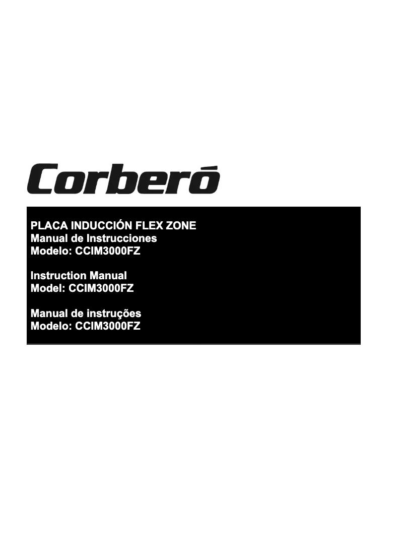 Page 1 of the manual User Manual Corbero CCIM3000FZ