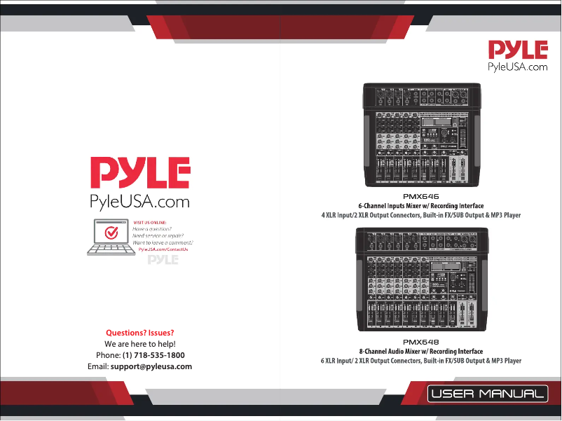 Page 1 of the manual User Manual Pyle PMX646
