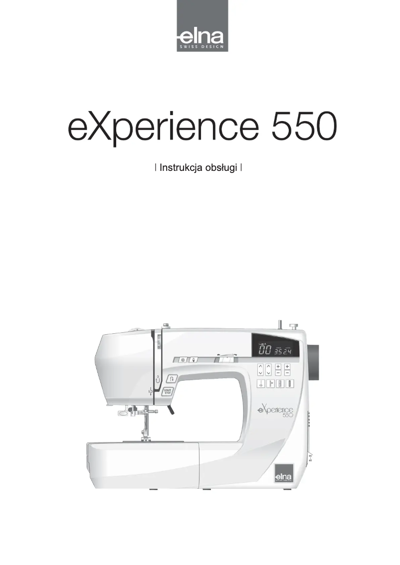 First page image of the manual for eXperience 550