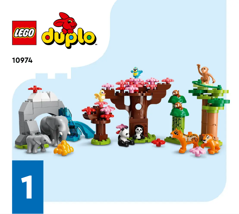 Page 1 of the manual Visual Instructions Lego Duplo 10974