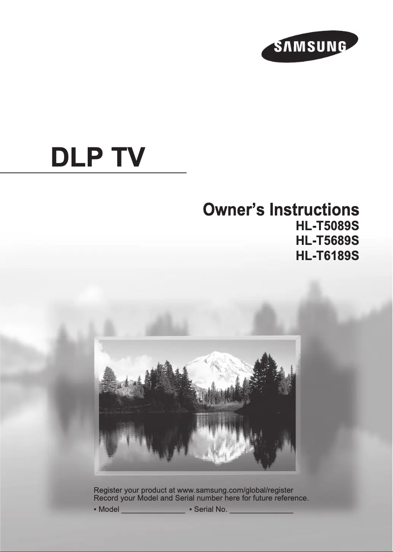 First page image of the manual for HL-T6189S