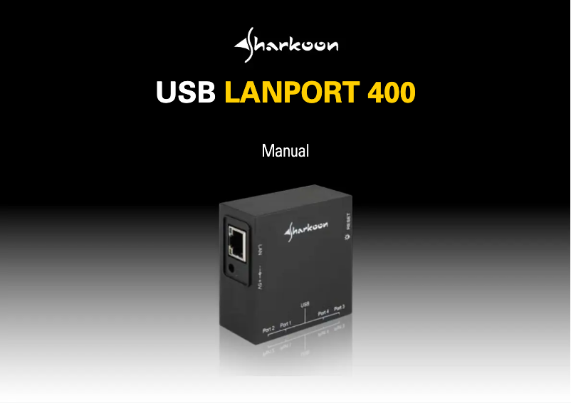 First page image of the manual for USB LANPort 400