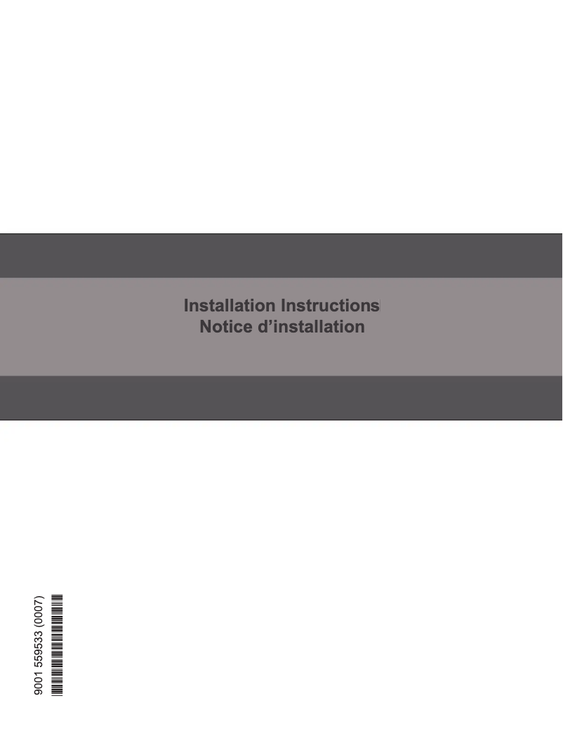 Page 1 of the manual Installation Guide Bosch SGX78B55UC