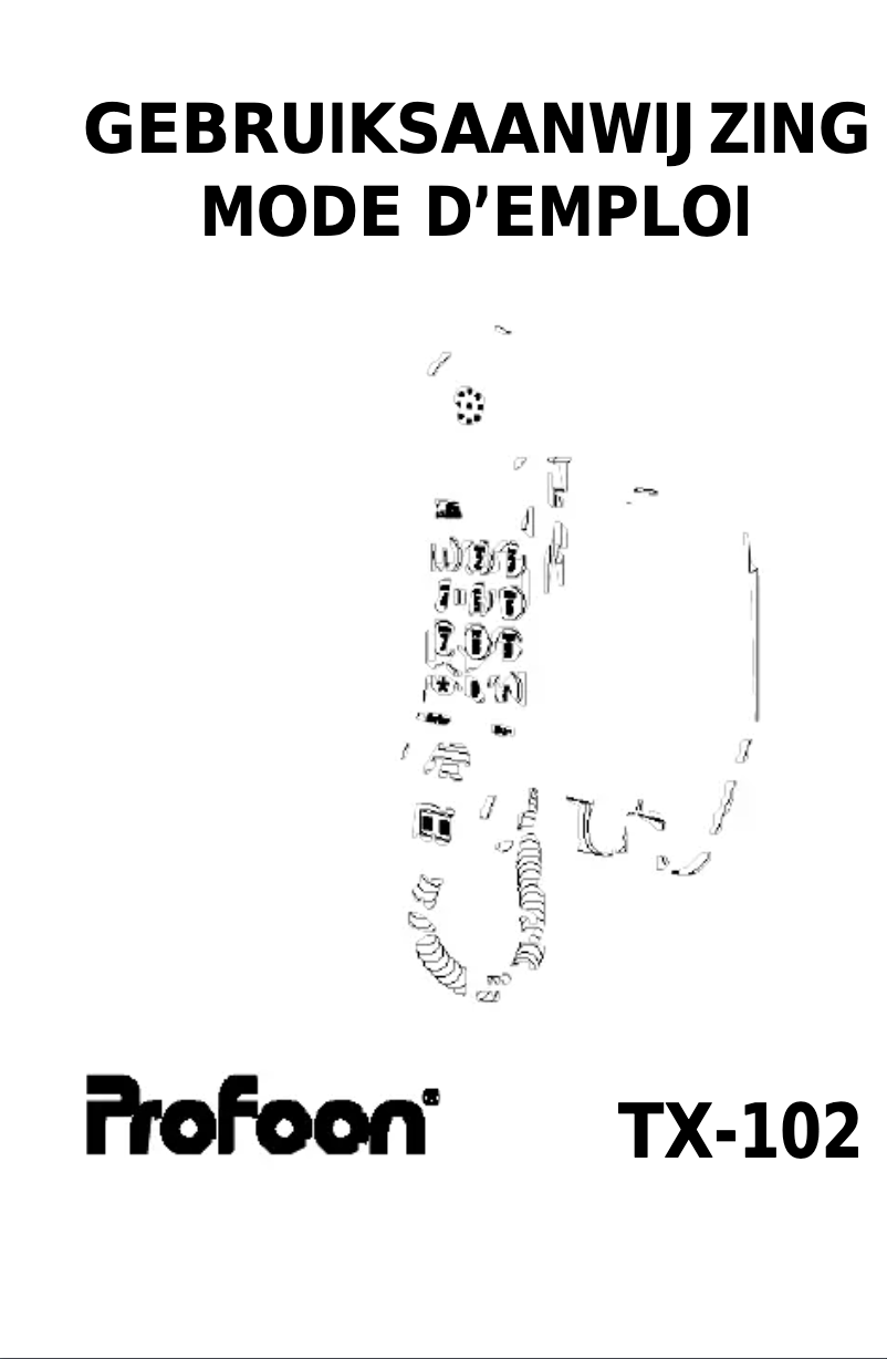 First page image of the manual for TX102