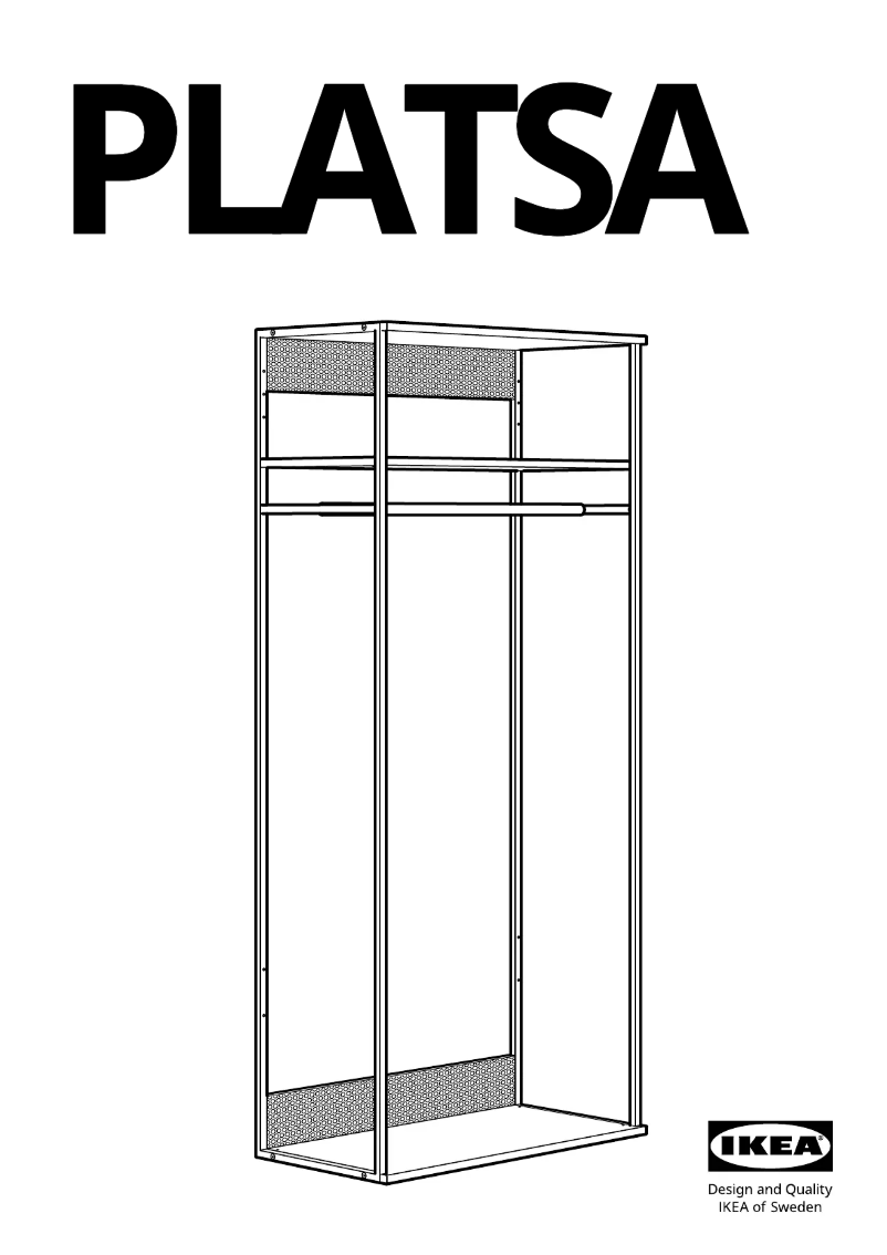Page 1 of the manual User Manual Ikea PLATSA 904.526.05