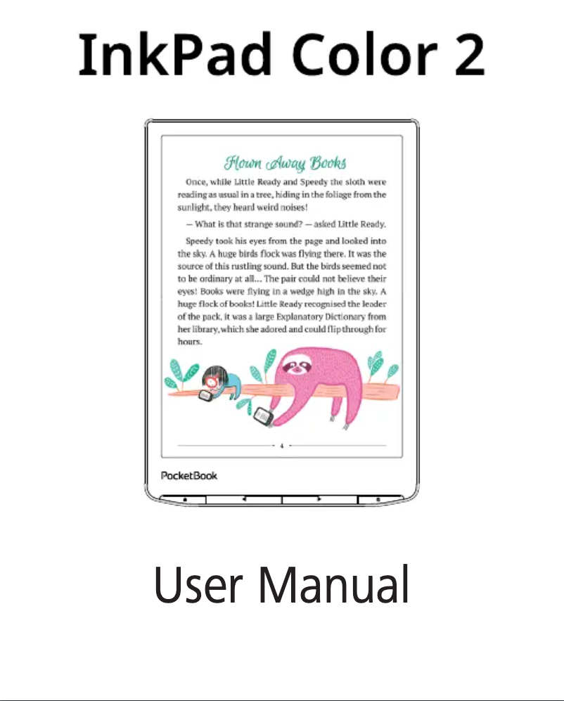 First page image of the manual for InkPad Color 2