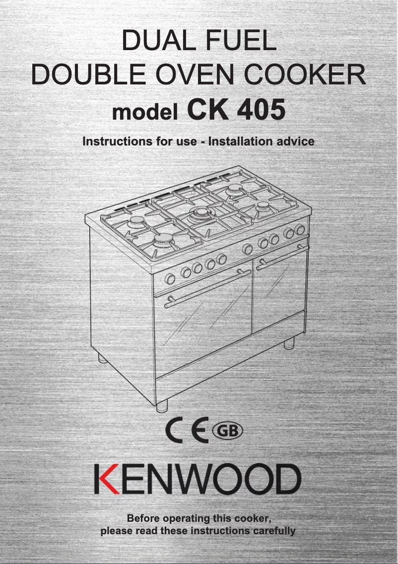 First page image of the manual for CK 405