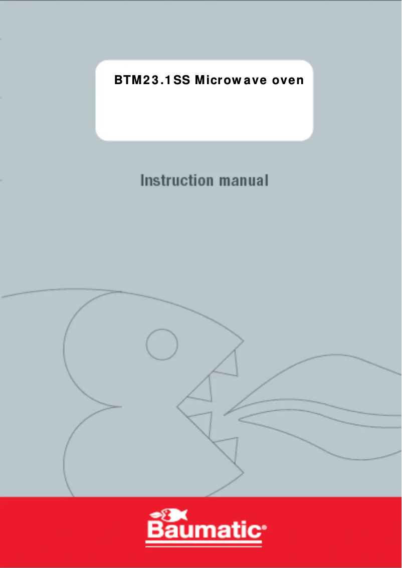 First page image of the manual for BTM23.1SS