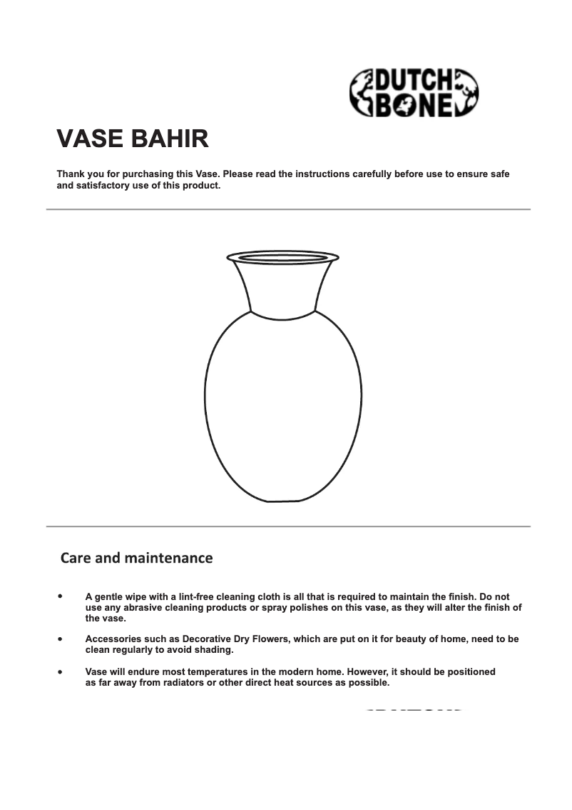 First page image of the manual for Bahir