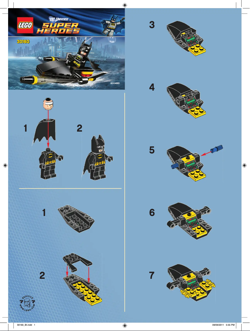 Page 1 of the manual User Manual Lego BatmanTM: Jet Surfer